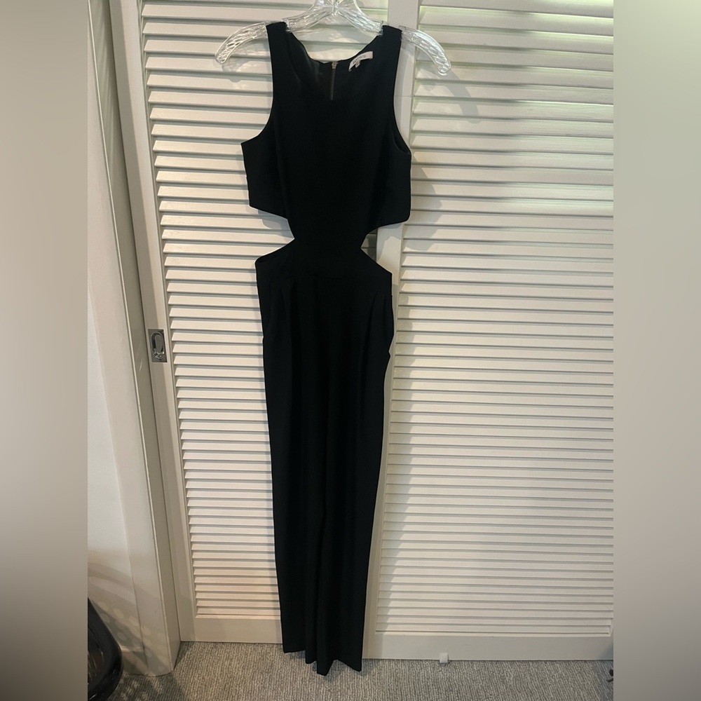 Lucy Paris Black Cutout Jumpsuit. Size Small.